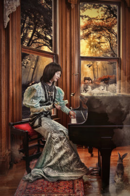 woman on the Piano